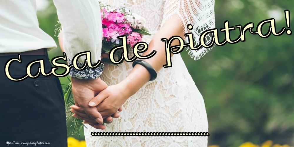 Felicitari personalizate de Casatorie - Casa de piatra! ...