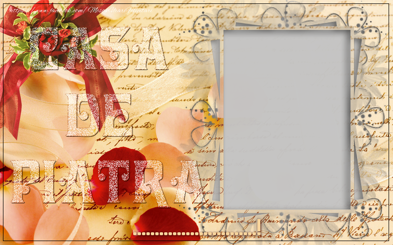 Felicitari personalizate de Casatorie - Casa de piatra, ...!