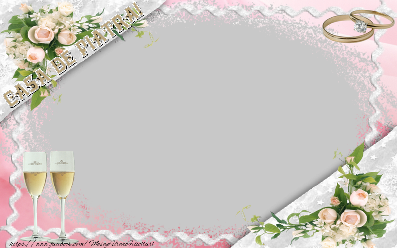 Felicitari personalizate de Casatorie - Casa de piatra!