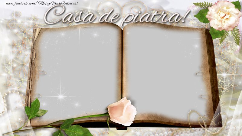 Felicitari personalizate de Casatorie - Trandafiri & 2 Poze & Ramă Foto | Casa de piatra!