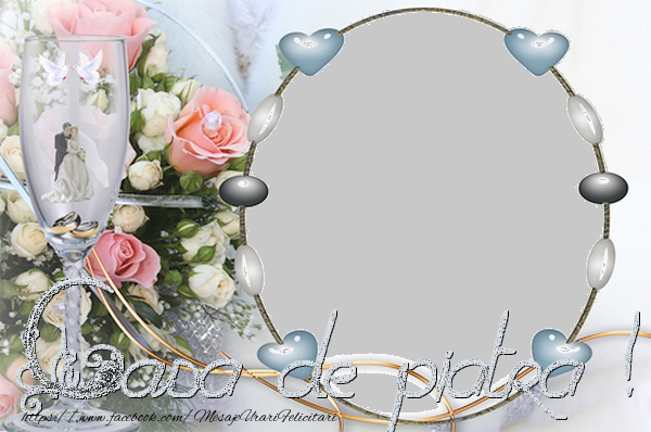Felicitari personalizate de Casatorie - Casa de piatra!