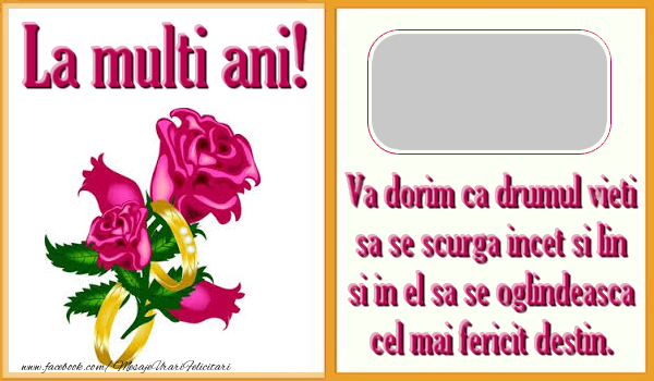 Felicitari personalizate de Casatorie - La multi ani ...