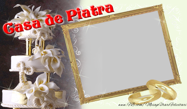 Felicitari personalizate de Casatorie - Casa de piatra