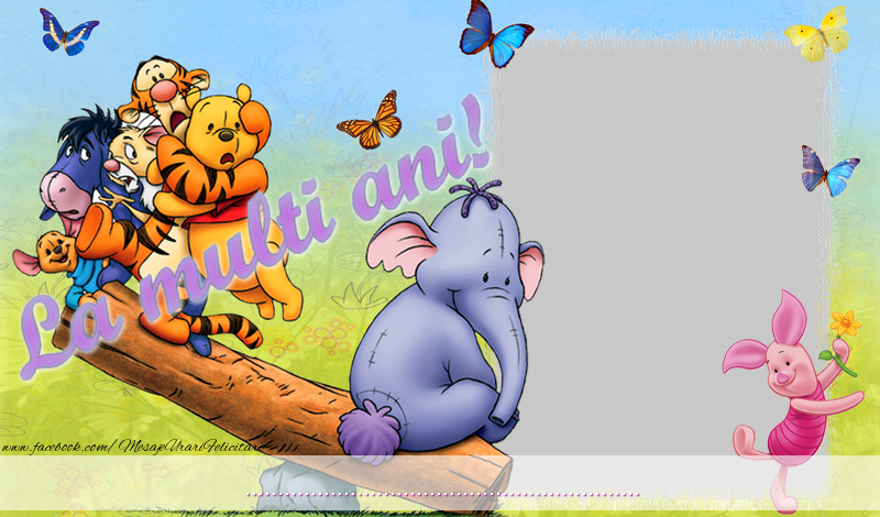 Felicitari personalizate pentru copii - Animație & 1 Poza & Ramă Foto | La multi ani ...