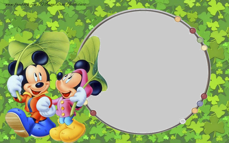 Felicitari personalizate pentru copii - Mickey Mouse & 1 Poza & Ramă Foto | Rama foto pentru copii