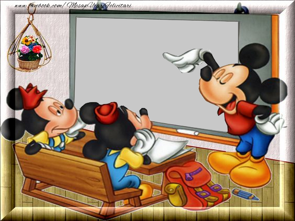 Felicitari personalizate pentru copii - Rama foto - Mickey Mouse