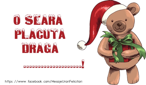 Felicitari personalizate de Craciun - O seara placuta draga ...!