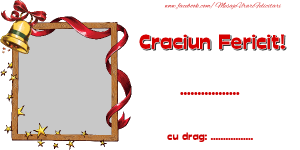 Felicitari personalizate de Craciun - Craciun Fericit ... ...