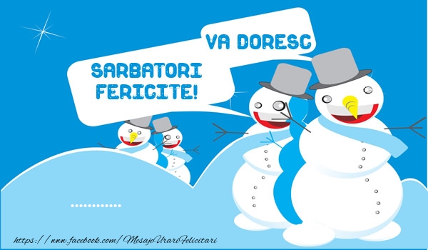 Felicitari personalizate de Craciun - Va doresc sarbatori fericite! ...