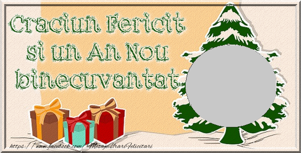 Felicitari personalizate de Craciun - Craciun Fericit si un An Nou binecuvantat