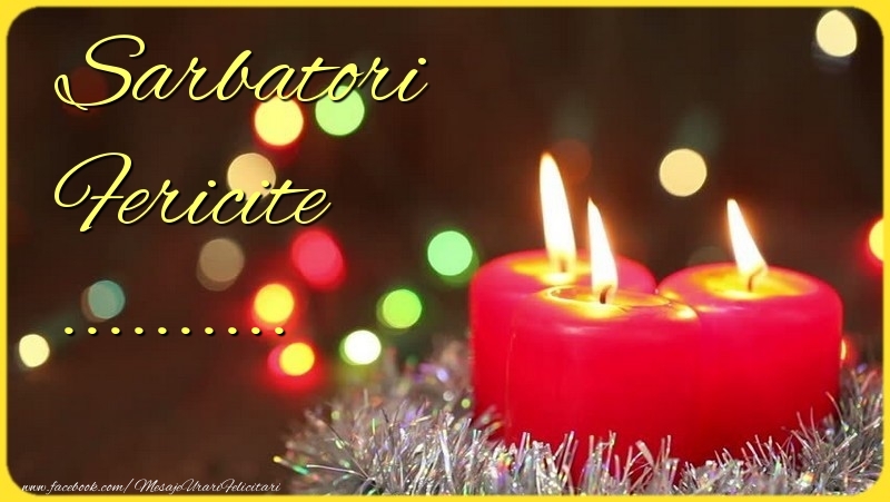 Felicitari personalizate de Craciun - Lumanari | Sarbatori Fericite ... - Aranjament cu trei lumânari roții de sărbători