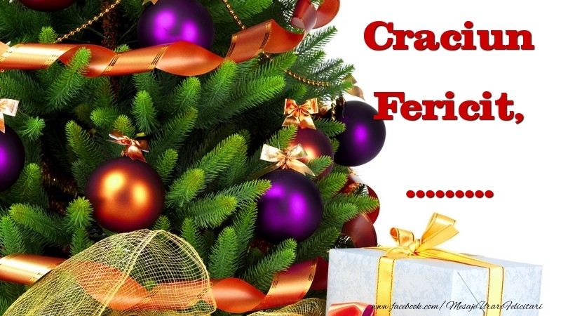 Felicitari personalizate de Craciun - Craciun Fericit, ...