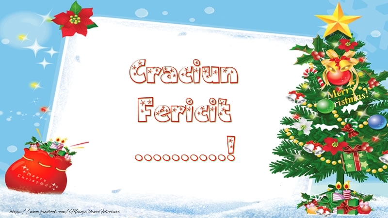 Felicitari personalizate de Craciun - Craciun Fericit ...!