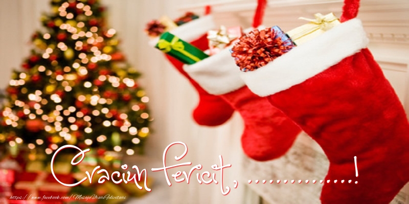 Felicitari personalizate de Craciun - Craciun Fericit, ...!