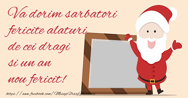 Felicitari personalizate de Craciun - Creeaza o felicitare cu Mos Craciun