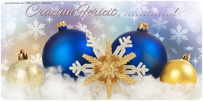 Felicitari personalizate de Craciun - Craciun Fericit, ...!