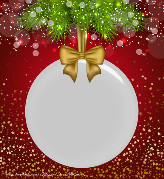 Felicitari personalizate de Craciun - Poza in glob de Craciun