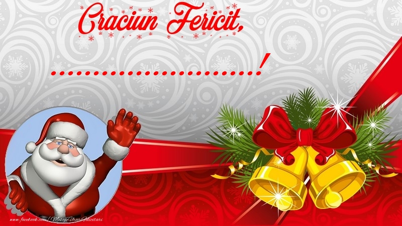 Felicitari personalizate de Craciun - Craciun Fericit, ...