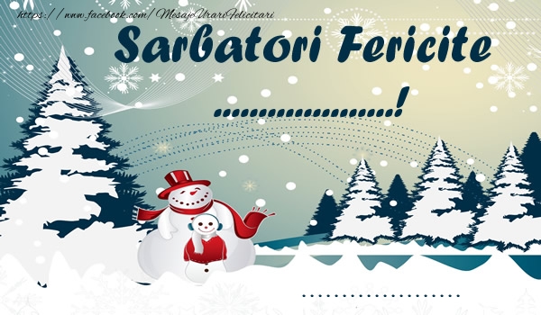 Felicitari personalizate de Craciun - Sarbatori fericite ...! ...