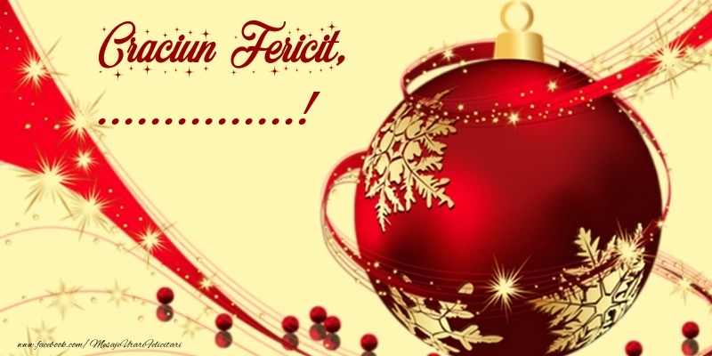 Felicitari personalizate de Craciun - Craciun Fericit, ...