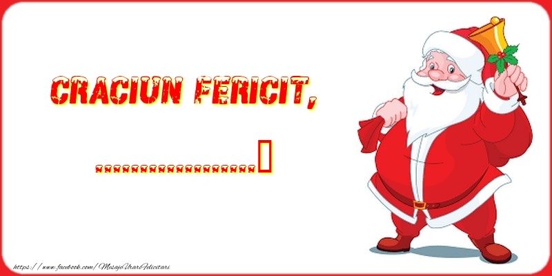Felicitari personalizate de Craciun - Craciun Fericit, ...