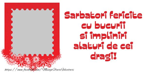 Felicitari personalizate de Craciun - Sarbatori fericite!