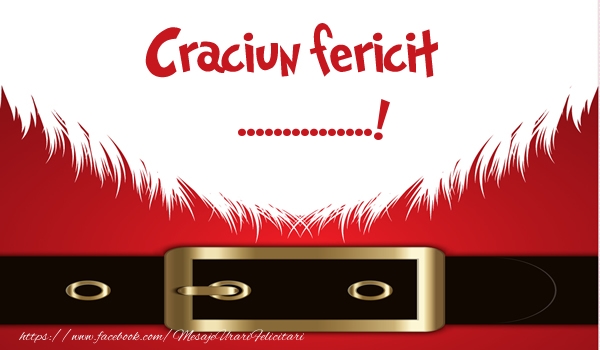Felicitari personalizate de Craciun - Craciun Fericit ...!