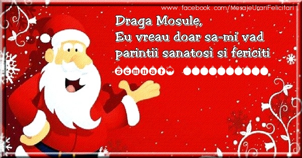 Felicitari personalizate de Craciun - Scrisoare From