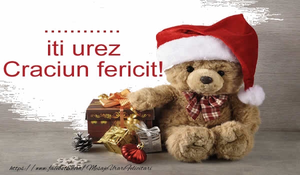 Felicitari personalizate de Craciun - ... iti urez Craciun fericit!