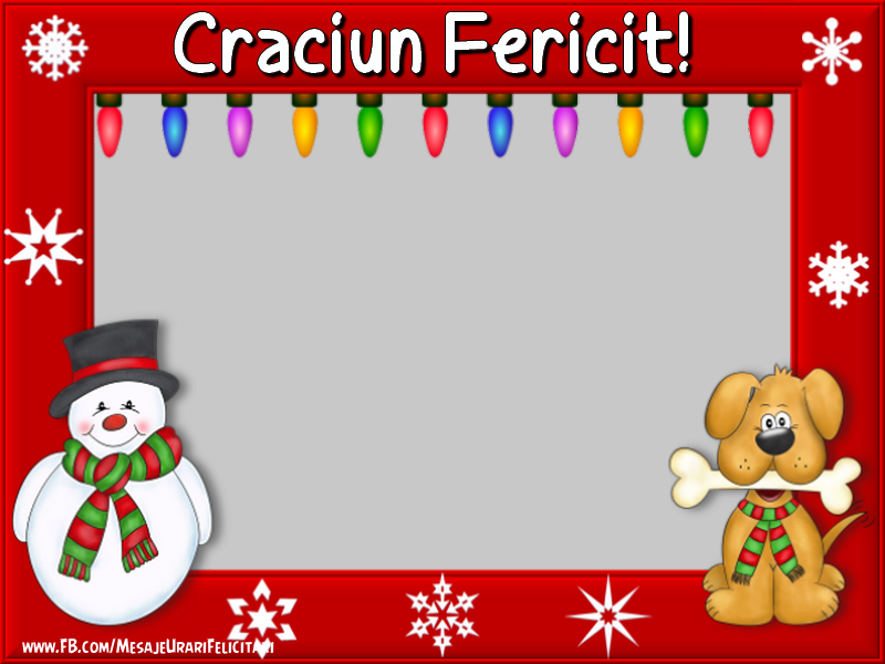 Felicitari personalizate de Craciun - Craciun Fericit!