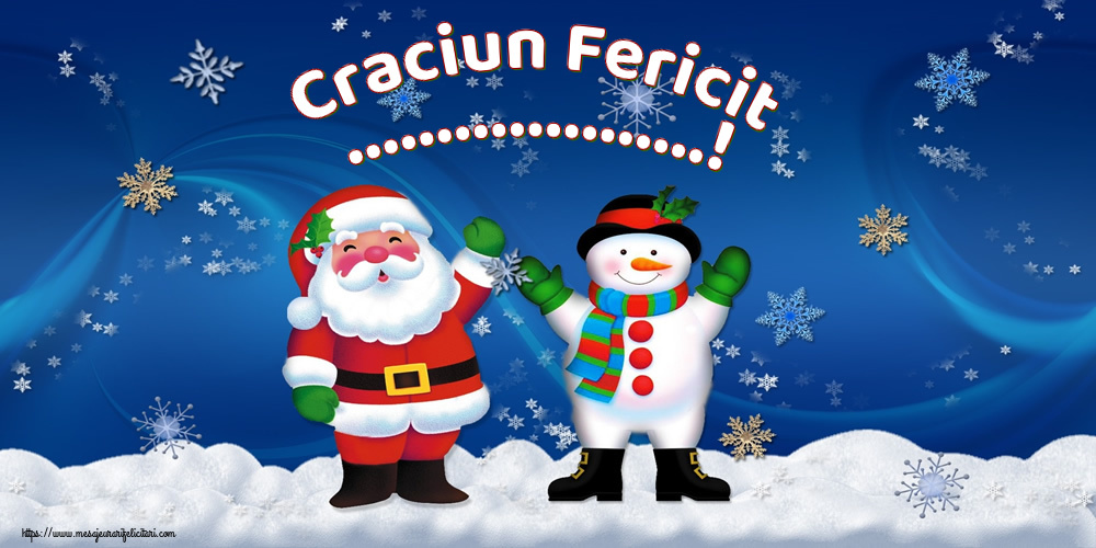 Felicitari personalizate de Craciun - Craciun Fericit ...!