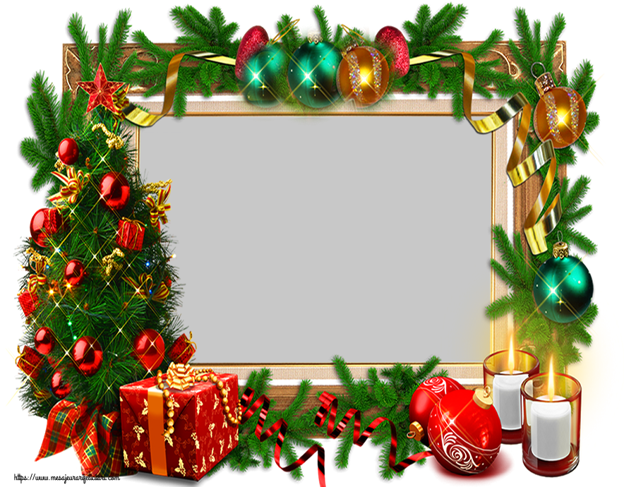 Felicitari personalizate de Craciun - Rama foto de Craciun