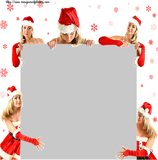 Felicitari personalizate de Craciun - Rama foto de Craciun cu poza de facebook