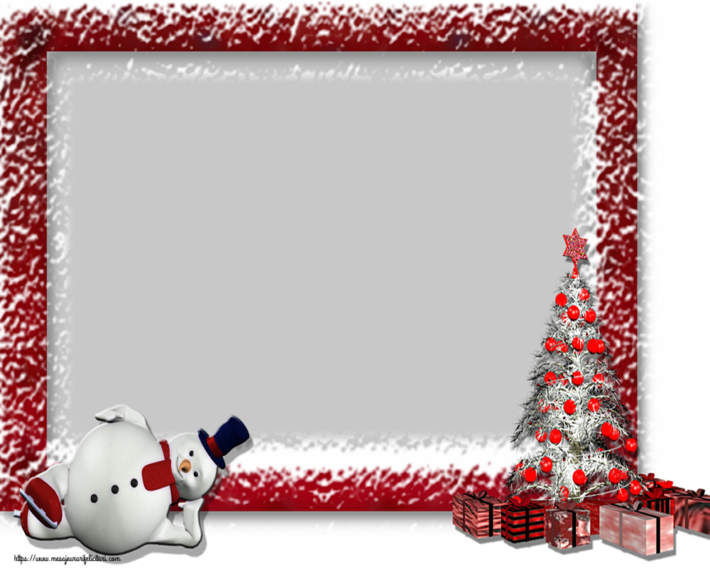 Felicitari personalizate de Craciun - Rama foto de Craciun