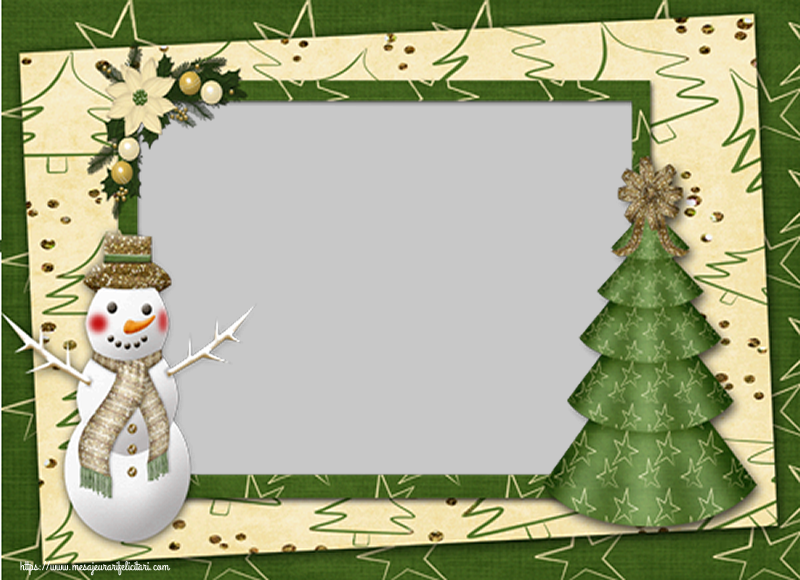 Felicitari personalizate de Craciun - Rama foto de Craciun