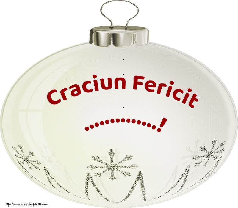 Felicitari personalizate de Craciun - Craciun Fericit ...!