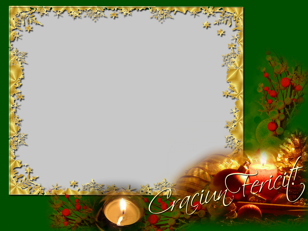 Felicitari personalizate de Craciun - Craciun Fericit! - Rama foto de Craciun