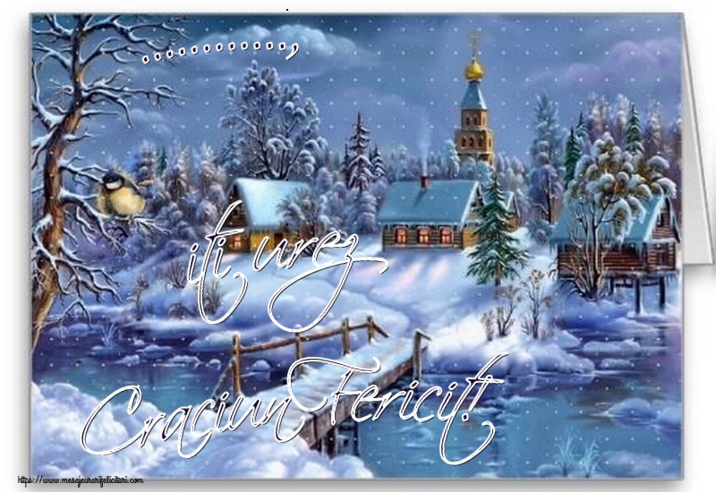 Felicitari personalizate de Craciun - ... iti urez Craciun Fericit!