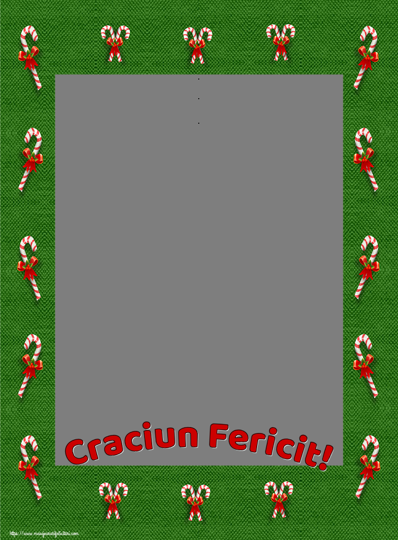 Felicitari personalizate de Craciun - Craciun Fericit! - Rama foto de Craciun