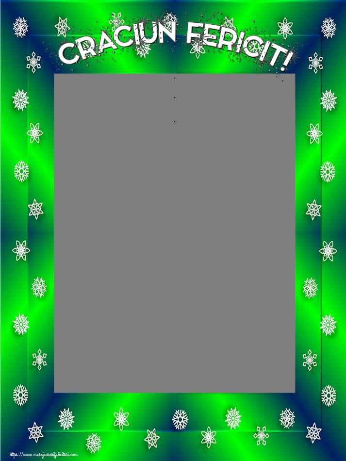 Felicitari personalizate de Craciun - Craciun Fericit! - Rama foto de Craciun