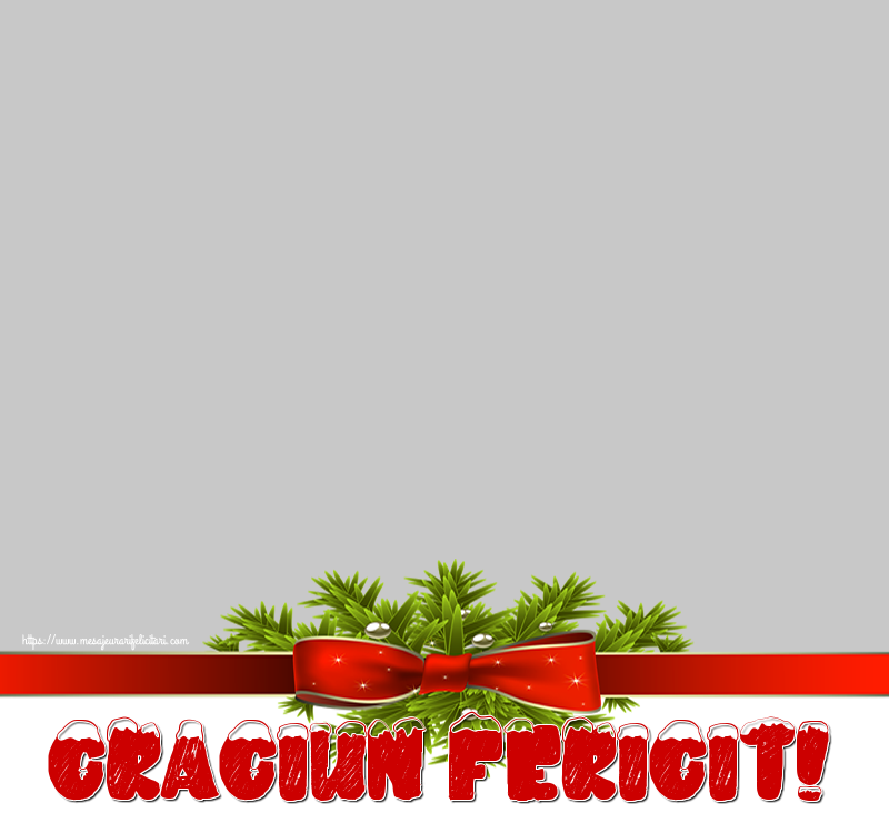 Felicitari personalizate de Craciun - Craciun Fericit! - Rama foto de Craciun