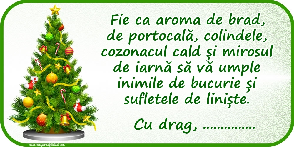 Felicitari personalizate de Craciun - Mesaj de Sărbători de la ...