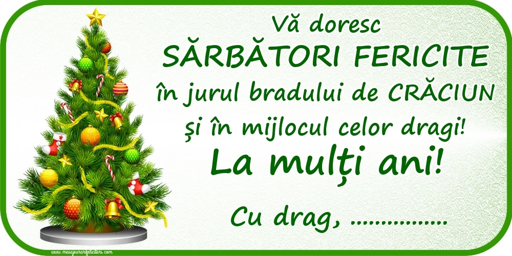 Felicitari personalizate de Craciun - Mesaj de Sărbători de la ...