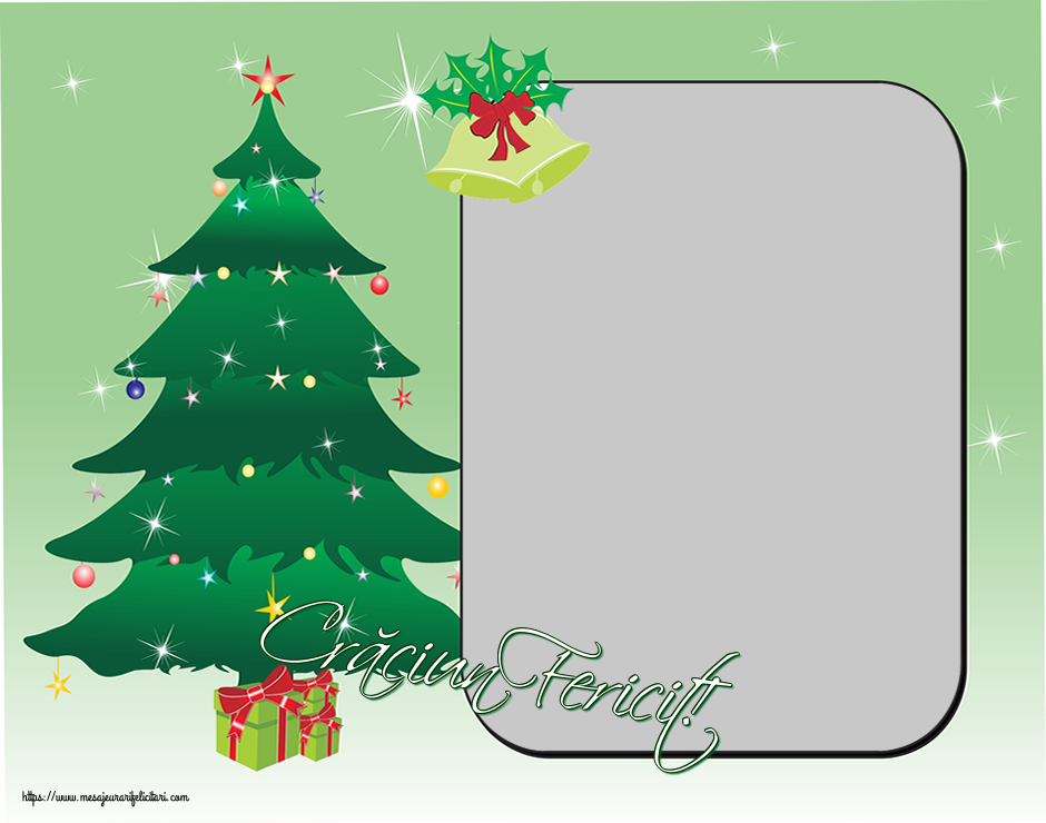 Felicitari personalizate de Craciun - Crăciun Fericit! - Rama foto de Craciun