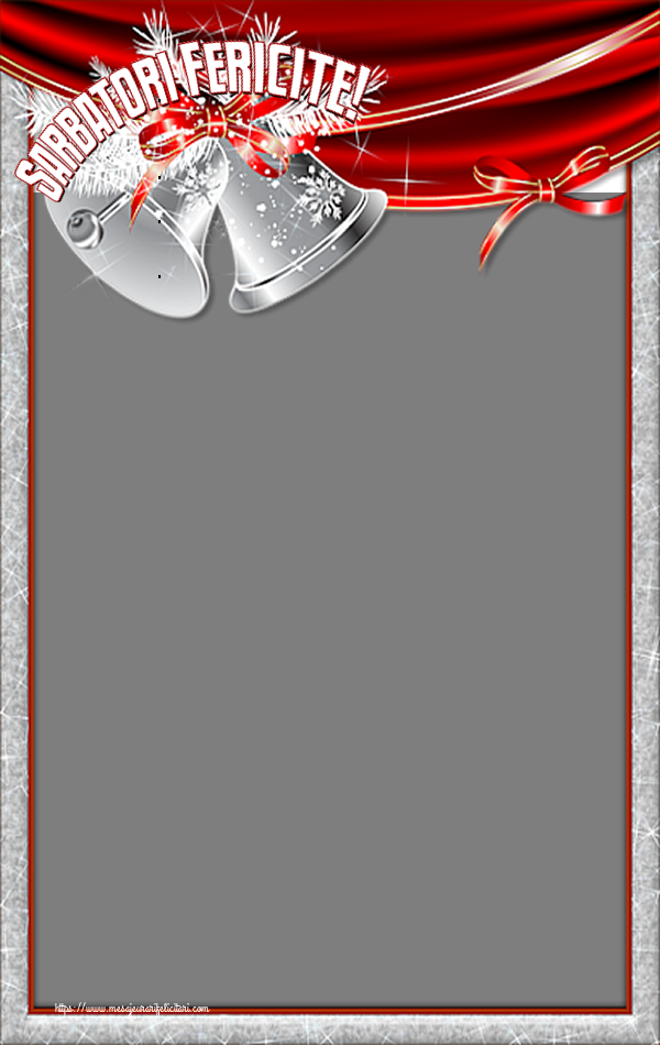 Felicitari personalizate de Craciun - Sarbatori Fericite! - Rama foto de Craciun