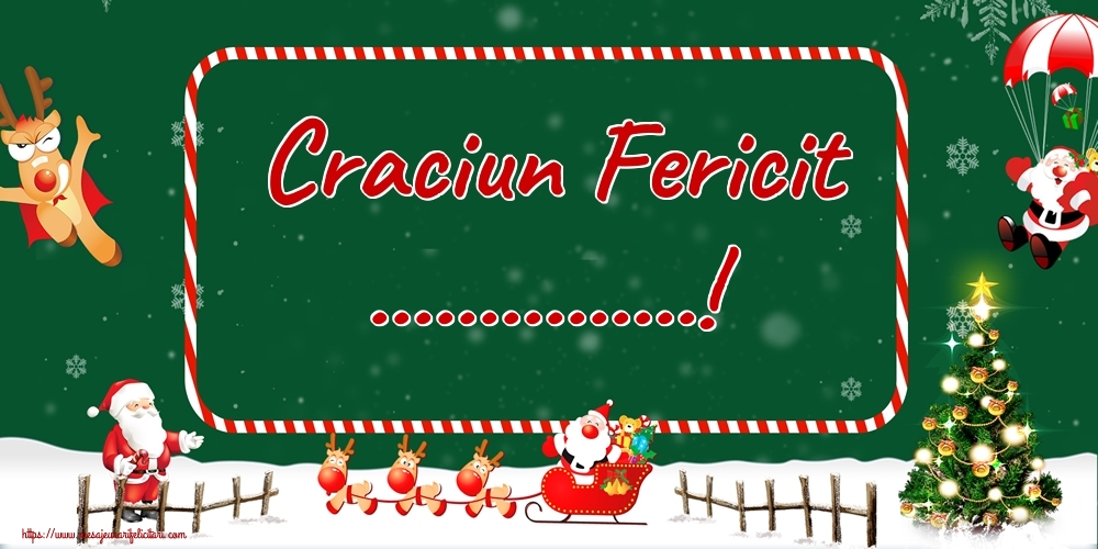 Felicitari personalizate de Craciun - Brazi & Mos Craciun & Reni | Craciun Fericit ...!