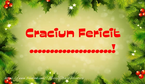 Felicitari personalizate de Craciun - Craciun Fericit ...!