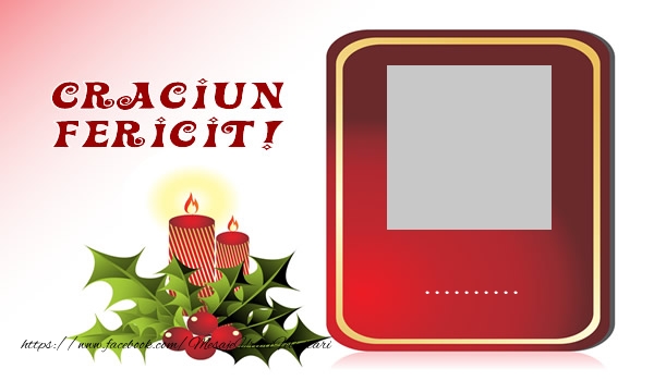 Felicitari personalizate de Craciun - Craciun Fericit!