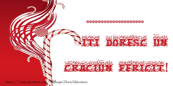 Felicitari personalizate de Craciun - ... iti doresc un Craciun Fericit!