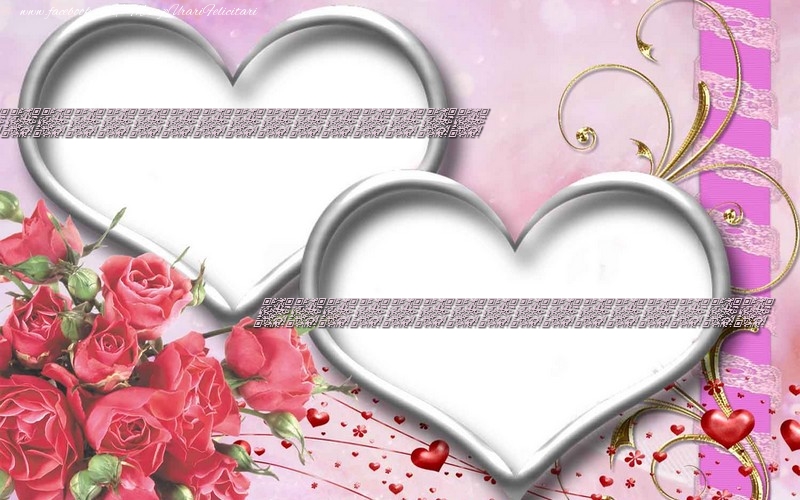 Felicitari personalizate de dragoste - Scrie numele tau si al persoanei iubite in inimi